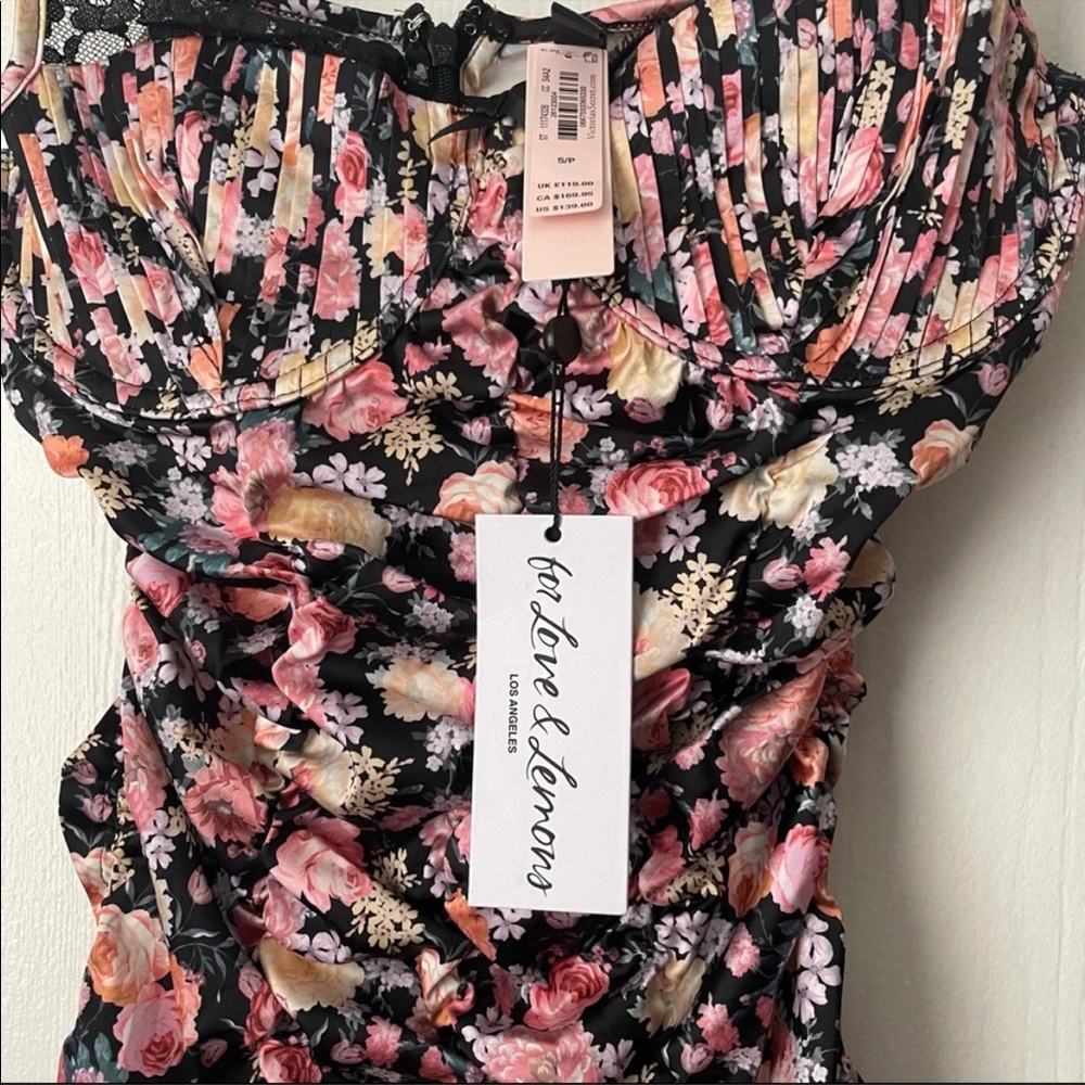 NWT 🍋FOR LOVE AND LEMONS GARDENIA DRESS, S - Picture 6 of 7